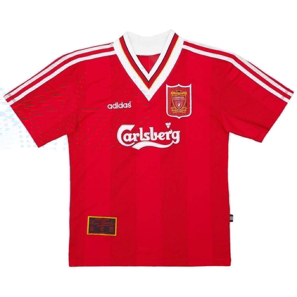 1995-96 Liverpool Home Shirt - 9/10 - (XL.Boys)