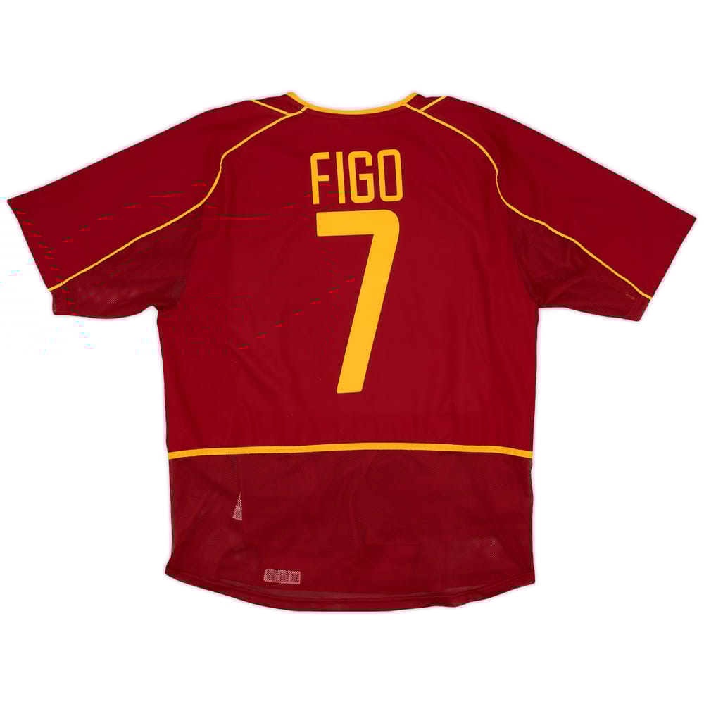 2002-04 Portugal Player Issue Home Shirt Figo #7 - 9/10 - (L)