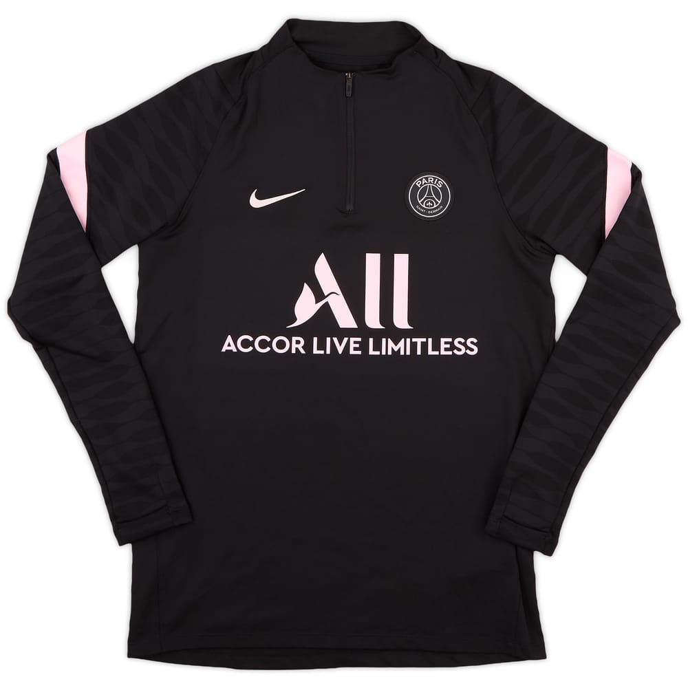 2021-22 Paris Saint-Germain Nike 1/4 Zip Training Top - 8/10 - (M)