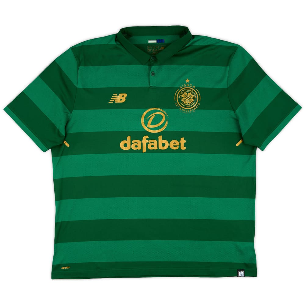 2017-18 Celtic 'Lisbon Lions 50th Anniversary' Away Shirt - 9/10 - (XXL)