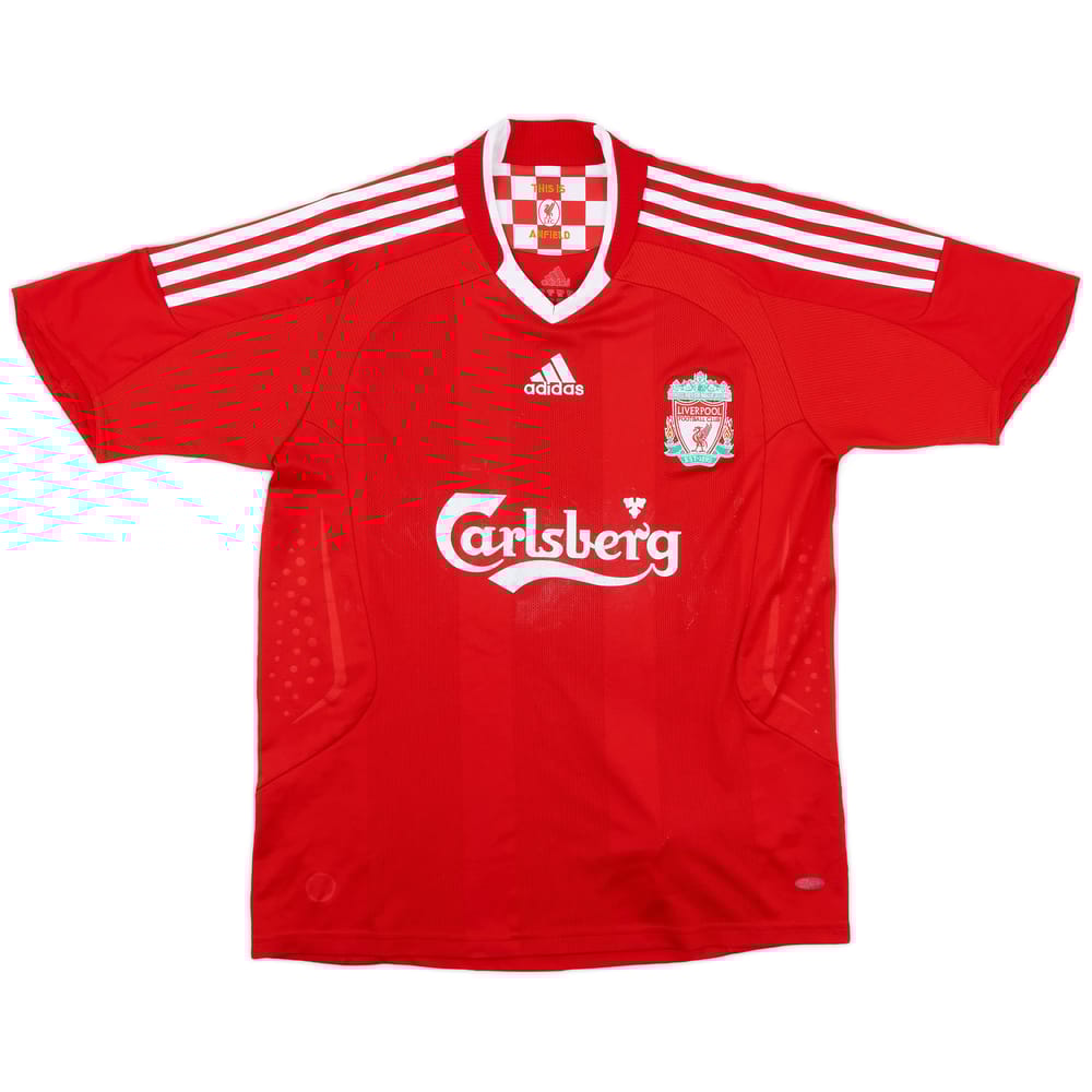 2008-10 Liverpool Home Shirt - 6/10 - (XL.Boys)
