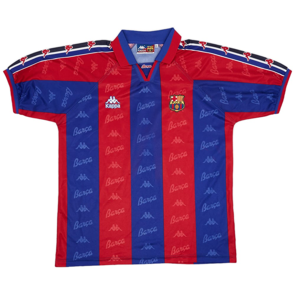 1995-97 Barcelona Home Shirt - 8/10 - (XL)