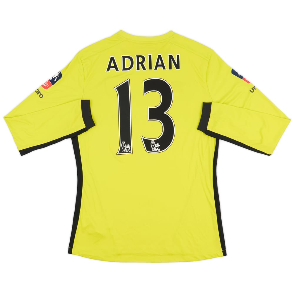 2016-17 West Ham Player Issue FA Cup GK Shirt Adrian #13