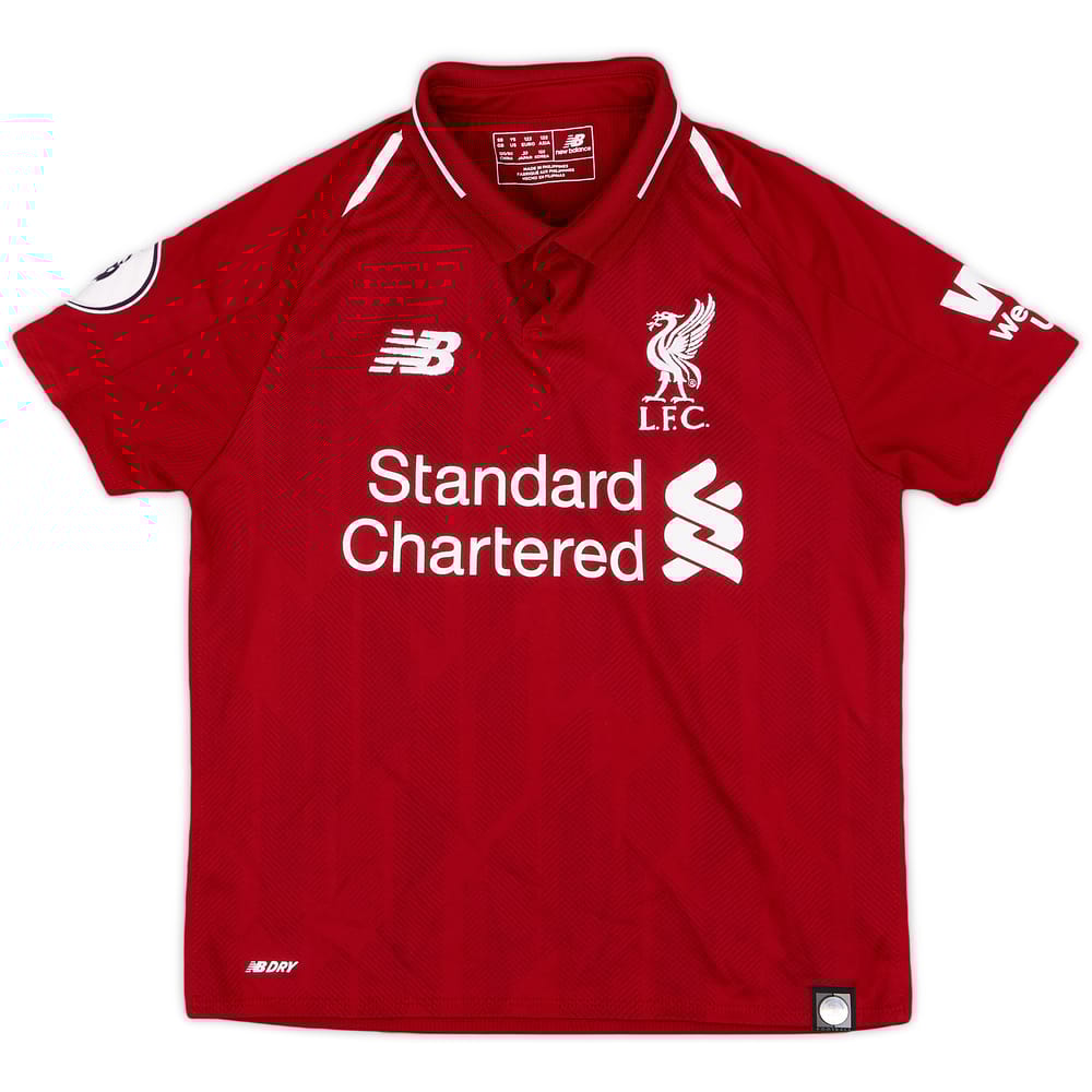 2018-19 Liverpool Home Shirt - 8/10 - (S.Boys)