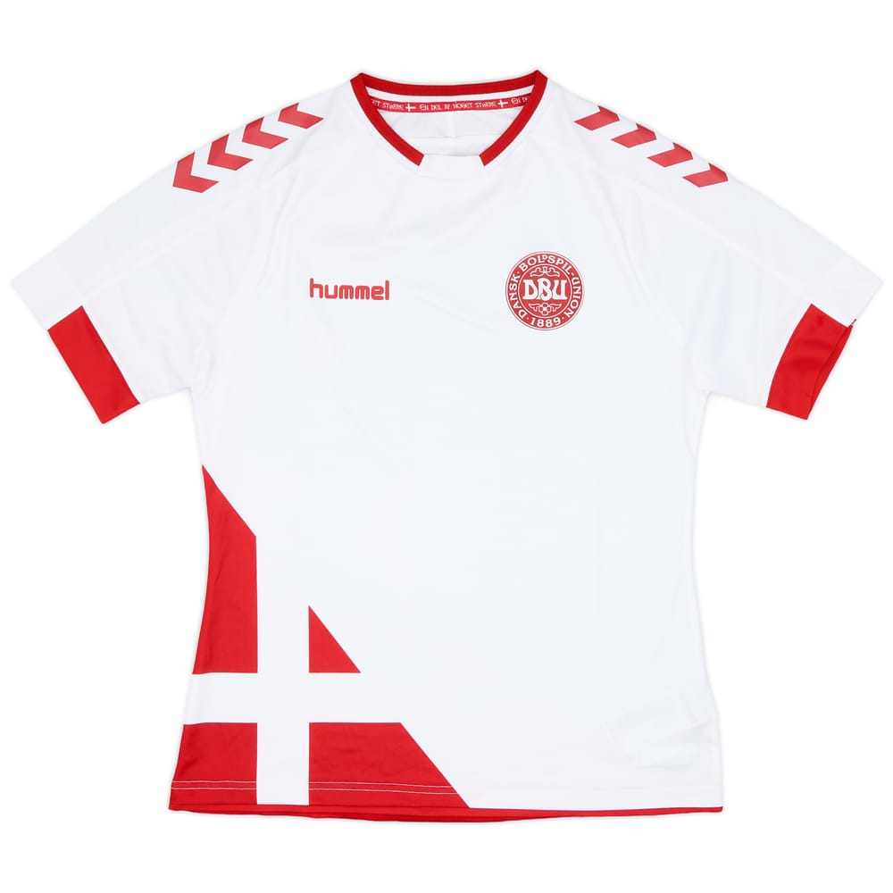 2017 Denmark Women's Away Shirt - 9/10 - (Women's L)
