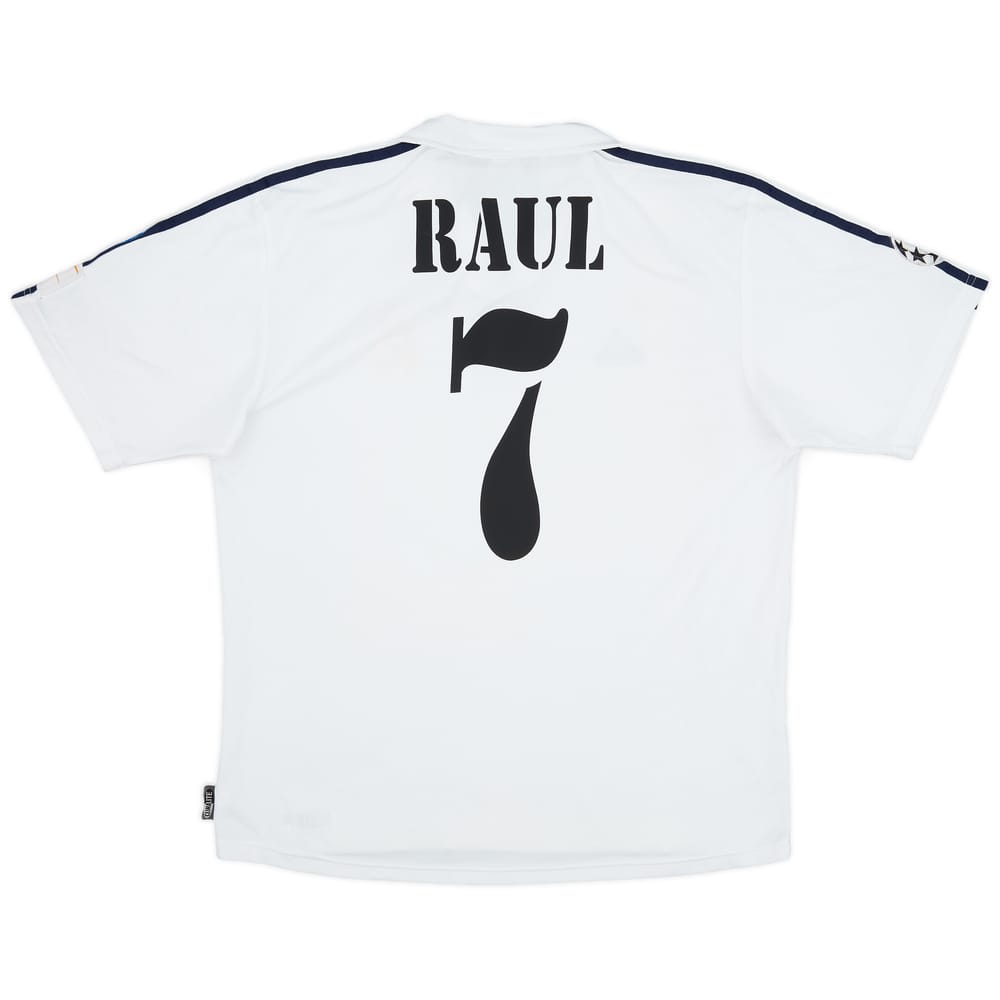 2001 Real Madrid Home Shirt Raul #7 - 6/10 - (L)