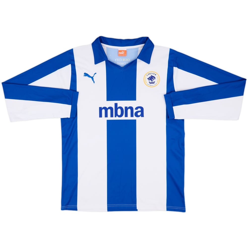 2012-14 Chester FC Home L/S Shirt - 7/10 - (XL)
