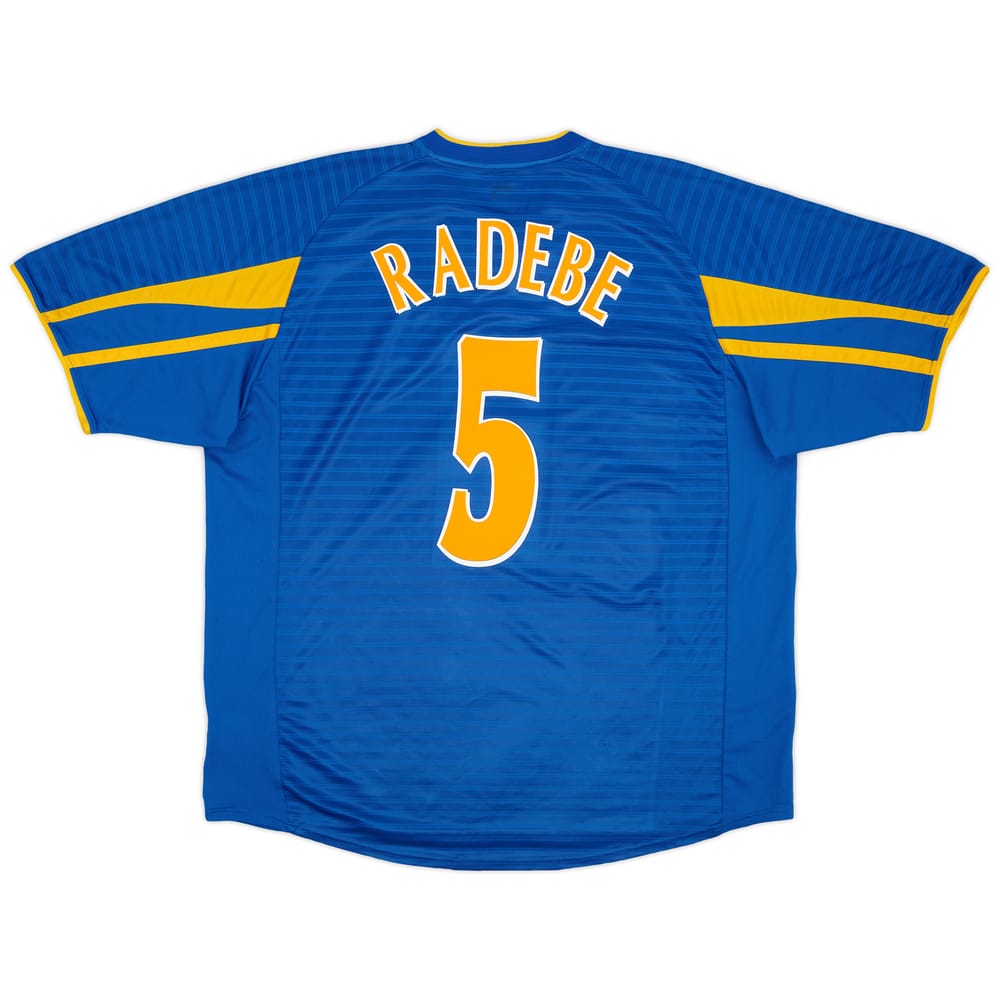 2001-03 Leeds United Away Shirt Radebe #5 - 9/10 - (XXL)