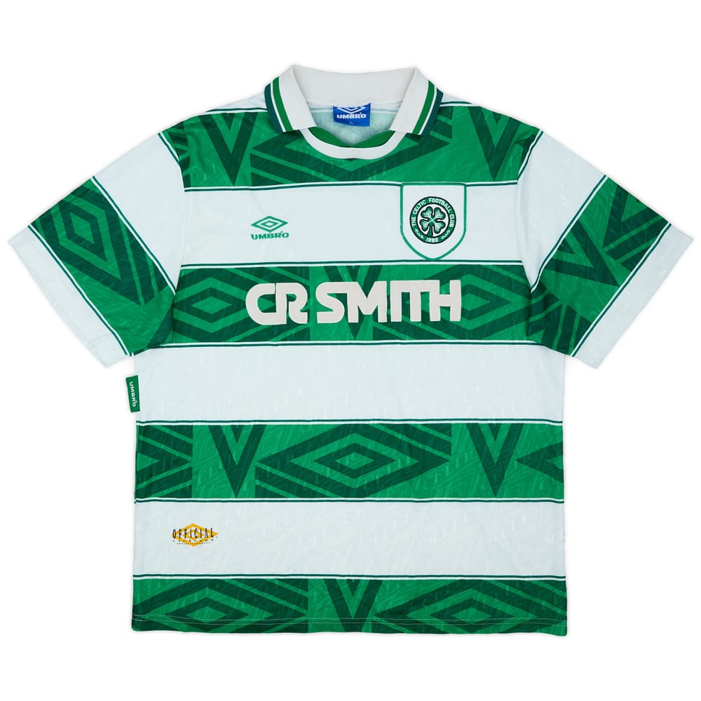 1993-95 Celtic Home Shirt - 8/10 - (XL)