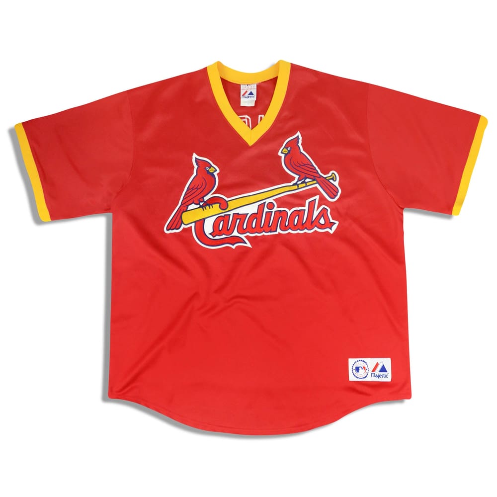 2000s St. Louis Cardinals Pujols #5 Majestic Batting Practice Jersey XXL