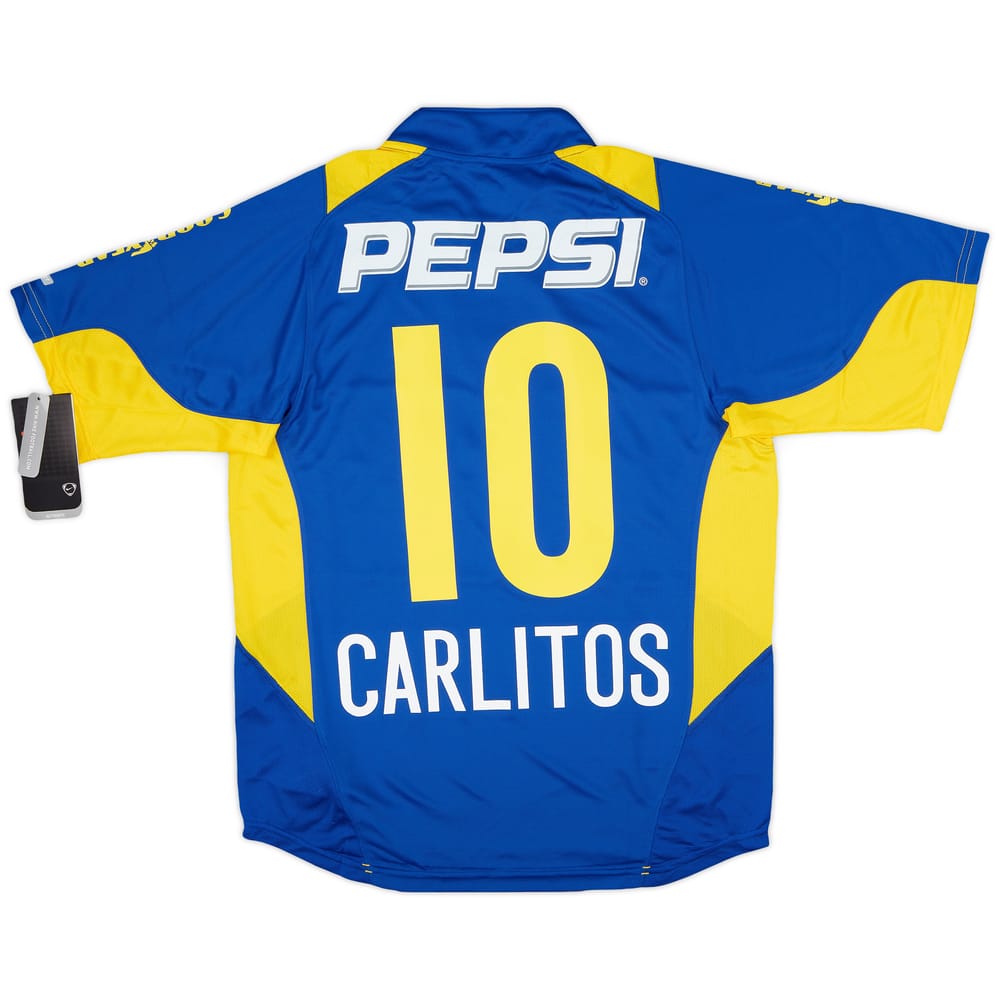2004-05 Boca Juniors Home Shirt Carlitos #10 (S)