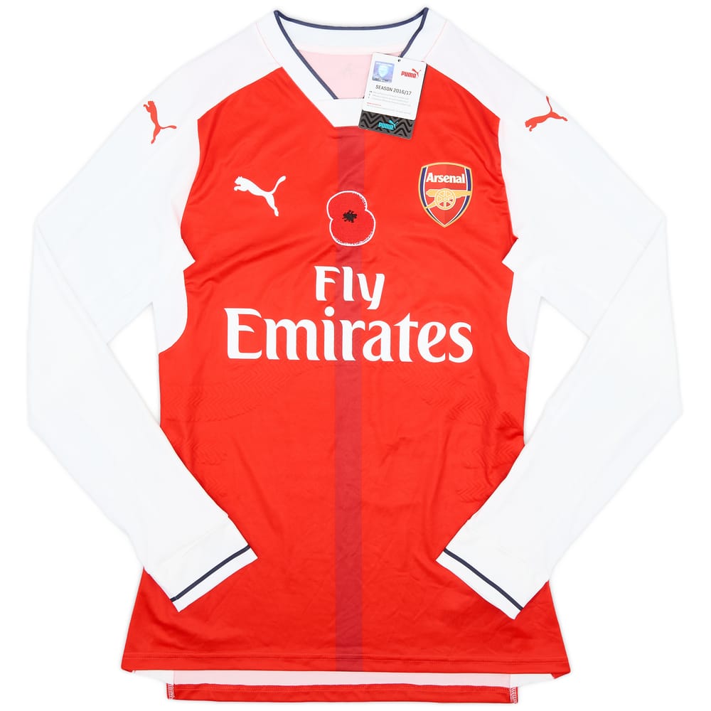 2016-17 Arsenal Player Issue Home L/S Shirt