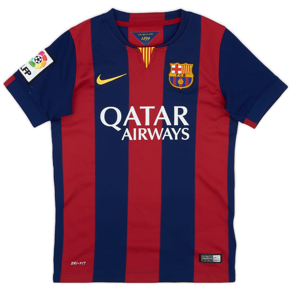 2014-15 Barcelona Home Shirt - 9/10 - (S.Boys)