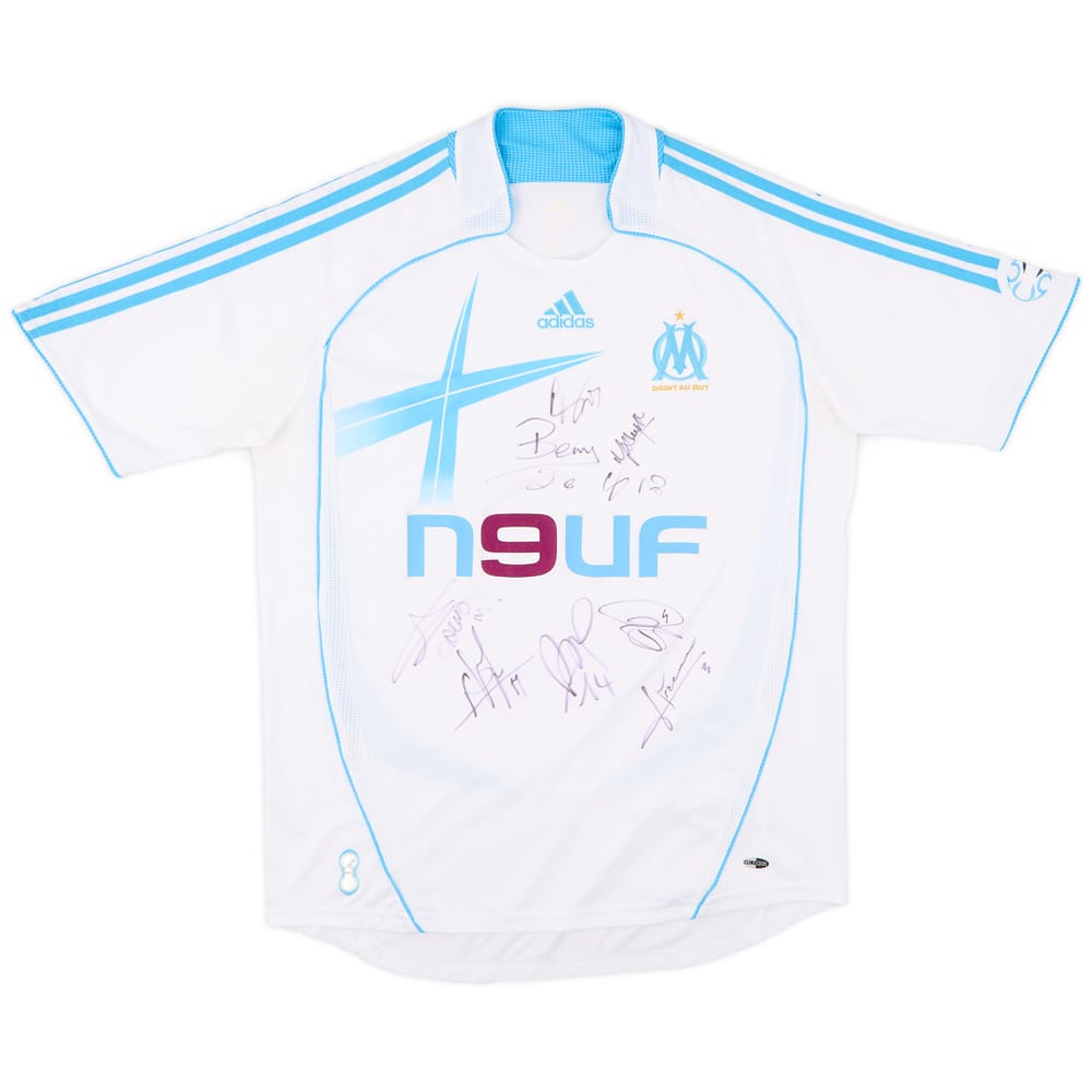 2006-07 Olympique Marseille Signed Home Shirt - 6/10 - (L)