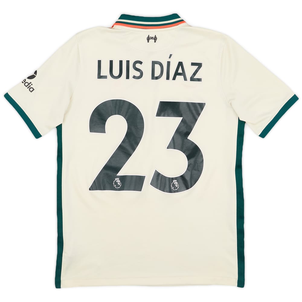 2021-22 Liverpool Away Shirt Luis Diaz #23 - 5/10 - (XL.Boys)