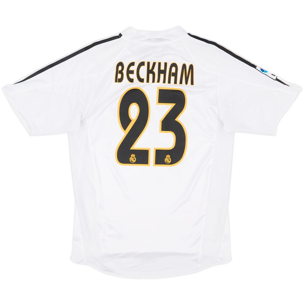 2004-05 Real Madrid Home Shirt Beckham #23 - 8/10 - (S)
