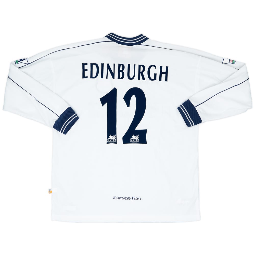 1998-99 Tottenham Match Issue Home Shirt Edinburgh #12