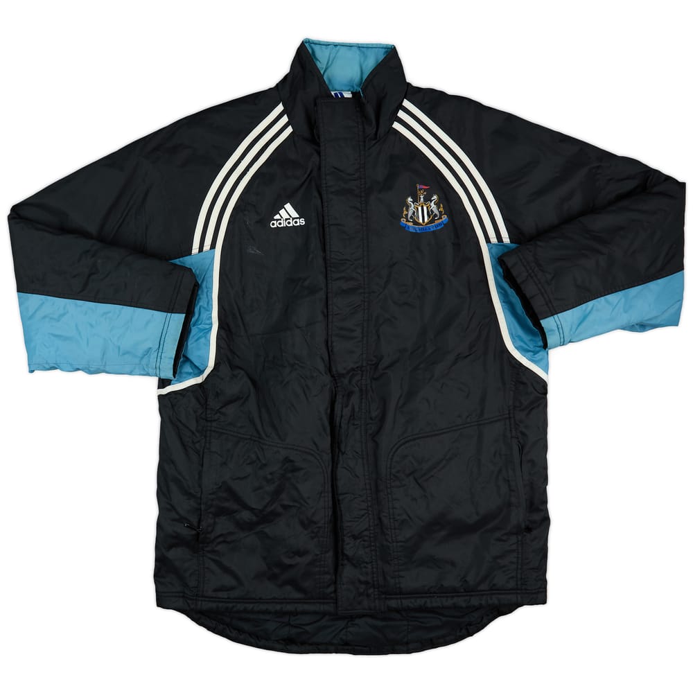 2000-01 Newcastle adidas Padded Bench Coat - 8/10 - (L/XL)