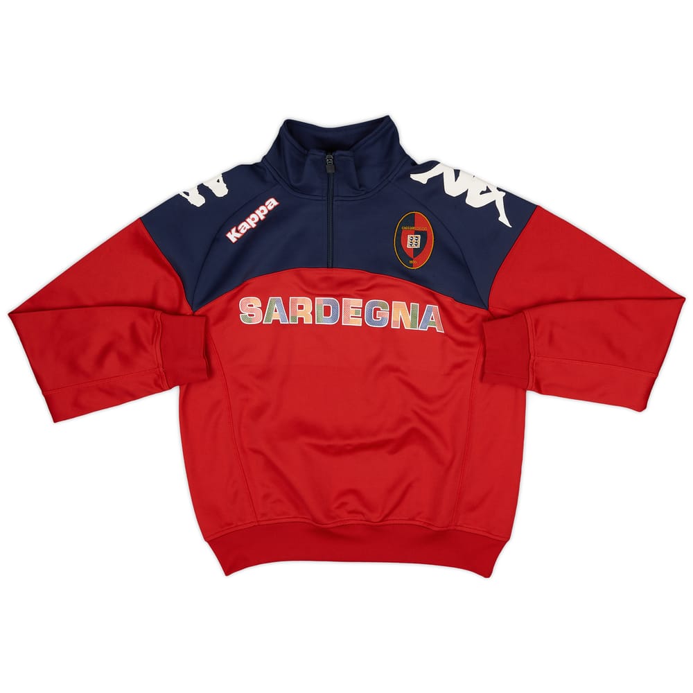 2012-13 Cagliari Kappa 1/4 Zip Drill Top - 6/10 - (S)