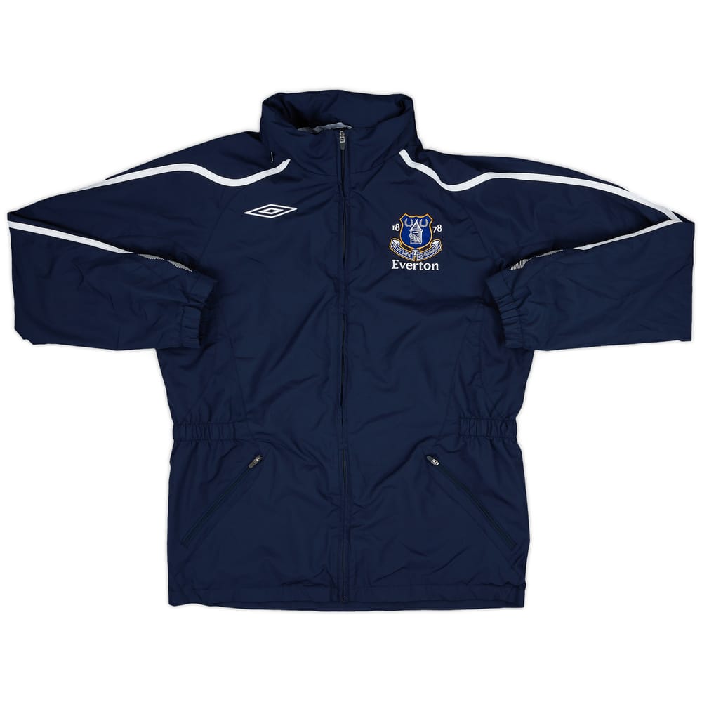 2007-08 Everton Umbro Hooded Rain Jacket - 9/10 - (M)
