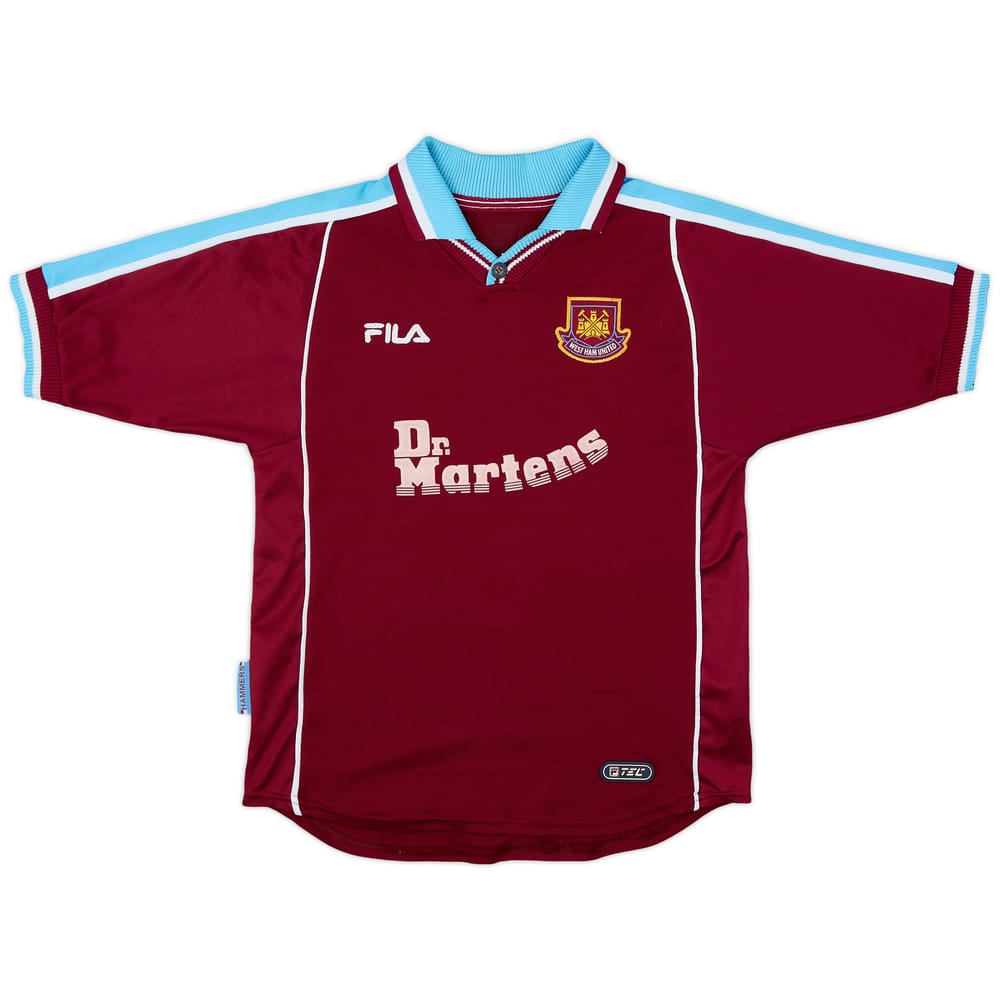 1999-01 West Ham Home Shirt - 7/10 - (L.Boys)