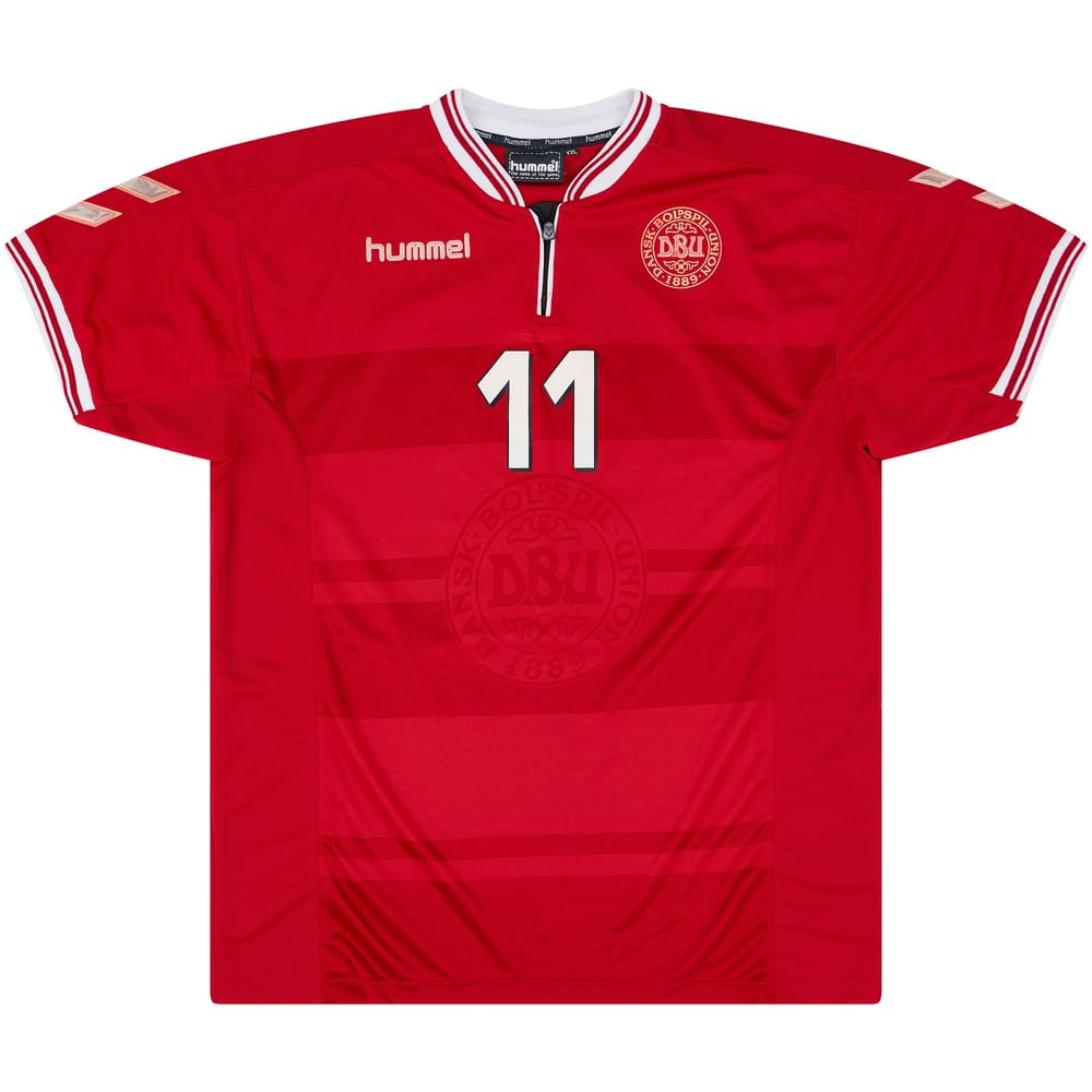 2000-02 Denmark Match Issue Home Shirt #11