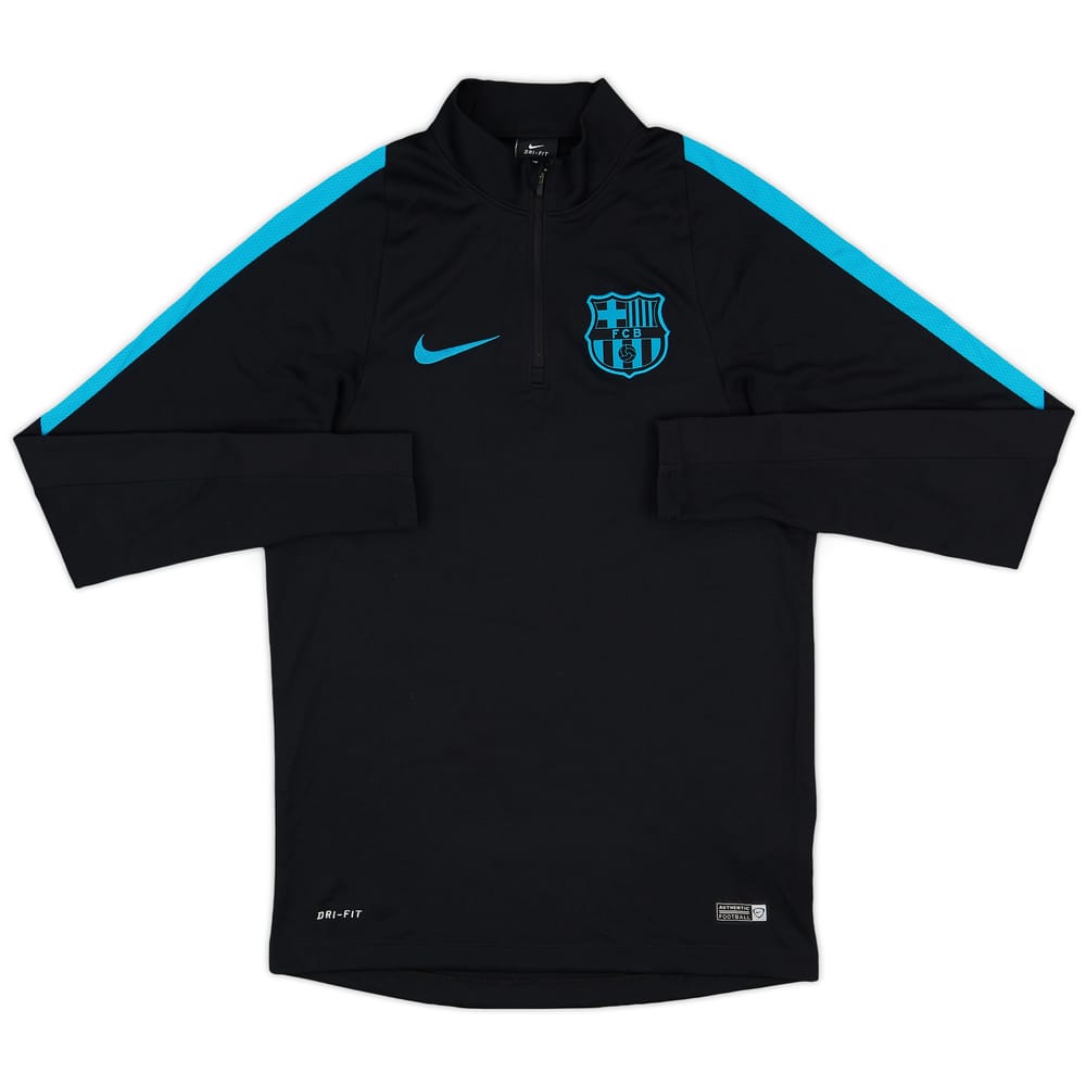 2015-16 Barcelona Nike 1/4 Zip Drill Top - 9/10 - (S)