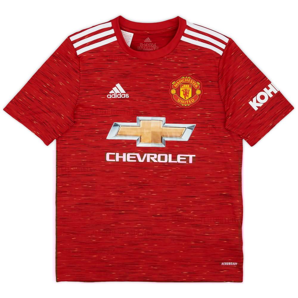 2020-21 Manchester United Home Shirt - 8/10 - (L.Boys)