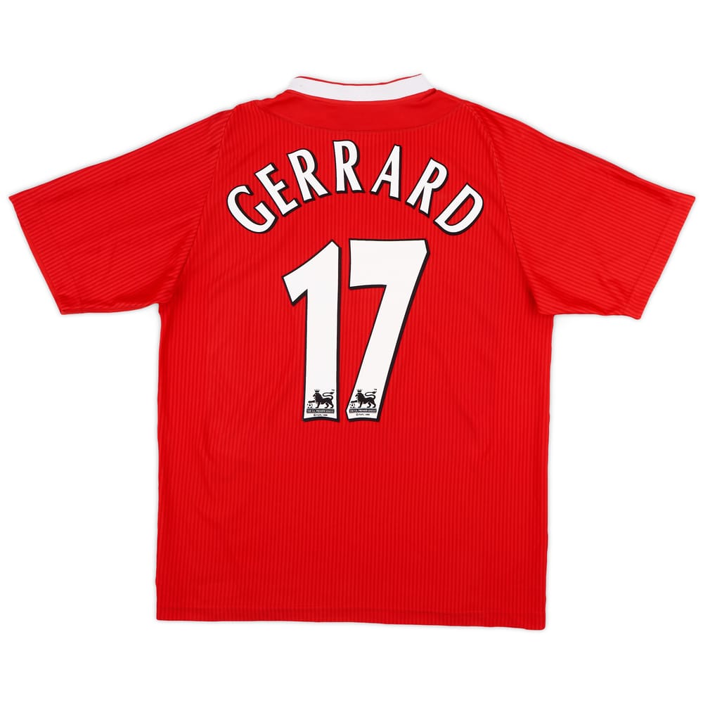 2002-04 Liverpool Home Shirt Gerrard #17 - 8/10 - (L)