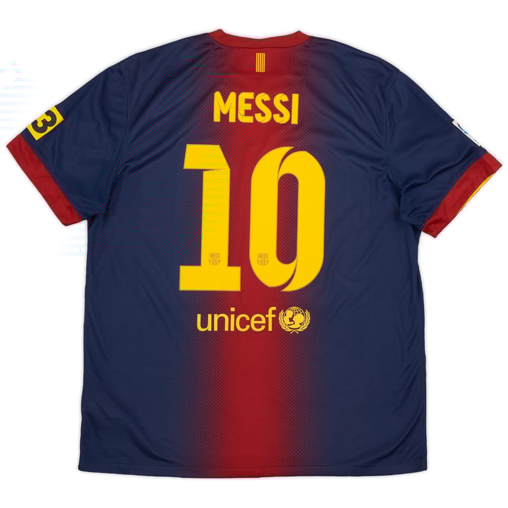 2012-13 Barcelona Home Shirt Messi #10 - 6/10 - (XL)