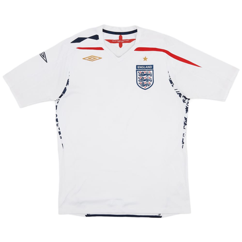 2007-09 England Home Shirt - 6/10 - (M)
