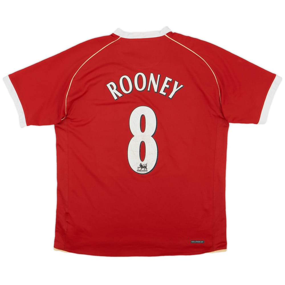 2006-07 Manchester United Home Shirt Rooney #8 - 4/10 - (L)