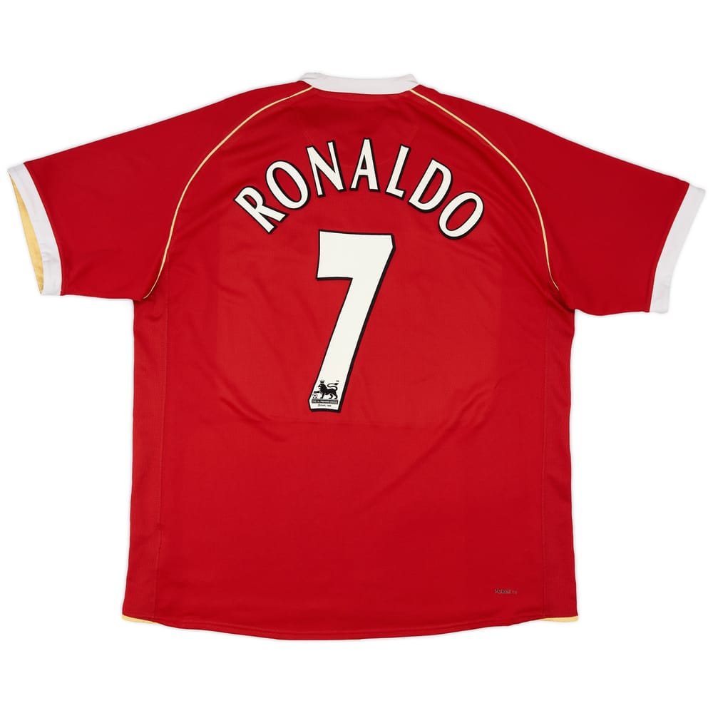 2006-07 Manchester United Home Shirt Ronaldo #7 - 6/10 - (XL)