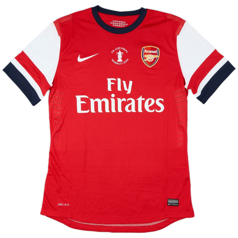 2014 Arsenal Player Issue FA Cup Final Home Shirt
