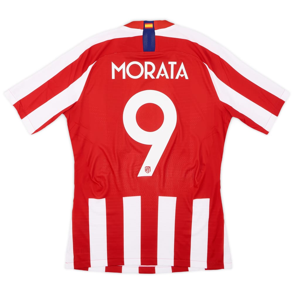 2019-20 Atletico Madrid Authentic Home Shirt Morata #9 - 9/10 - (M)