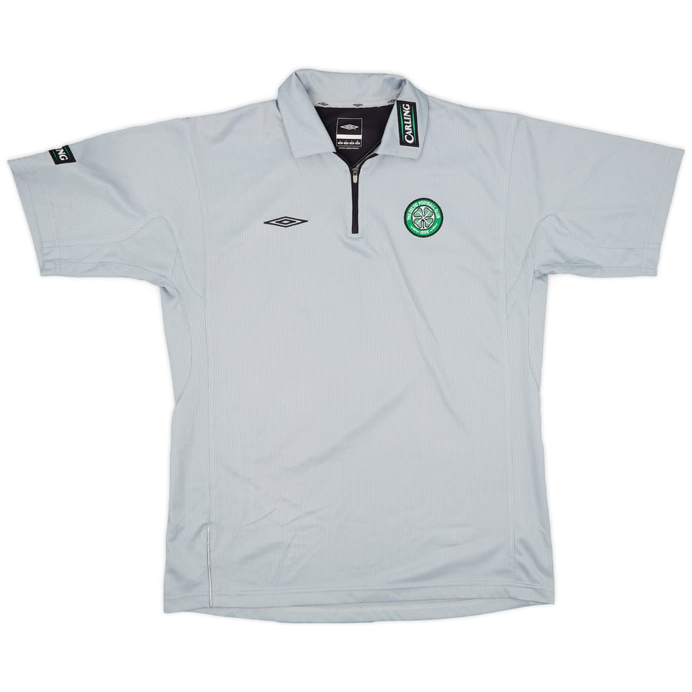 2004-05 Celtic Umbro 1/4 Zip Training Shirt - 8/10 - (L)
