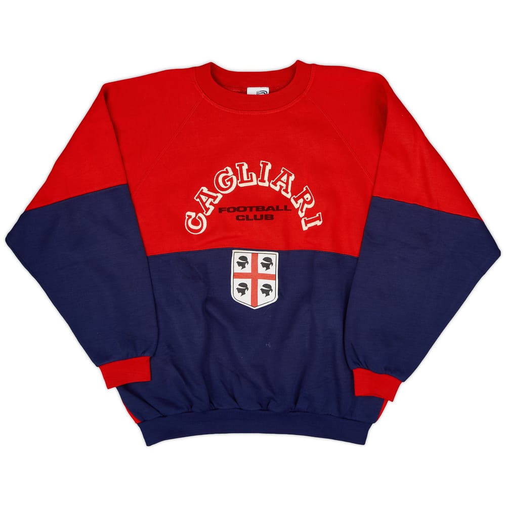 1990-91 Cagliari Le Felpe Dei Grandi Club Sweat Top - 8/10 - (L)