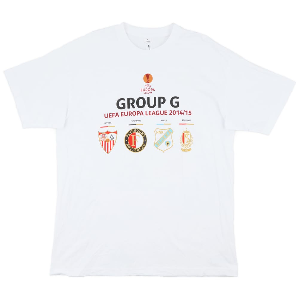 2014-15 HNK Rijeka 'UEFA Europa League Group G' Graphic Tee - 9/10 - (L)