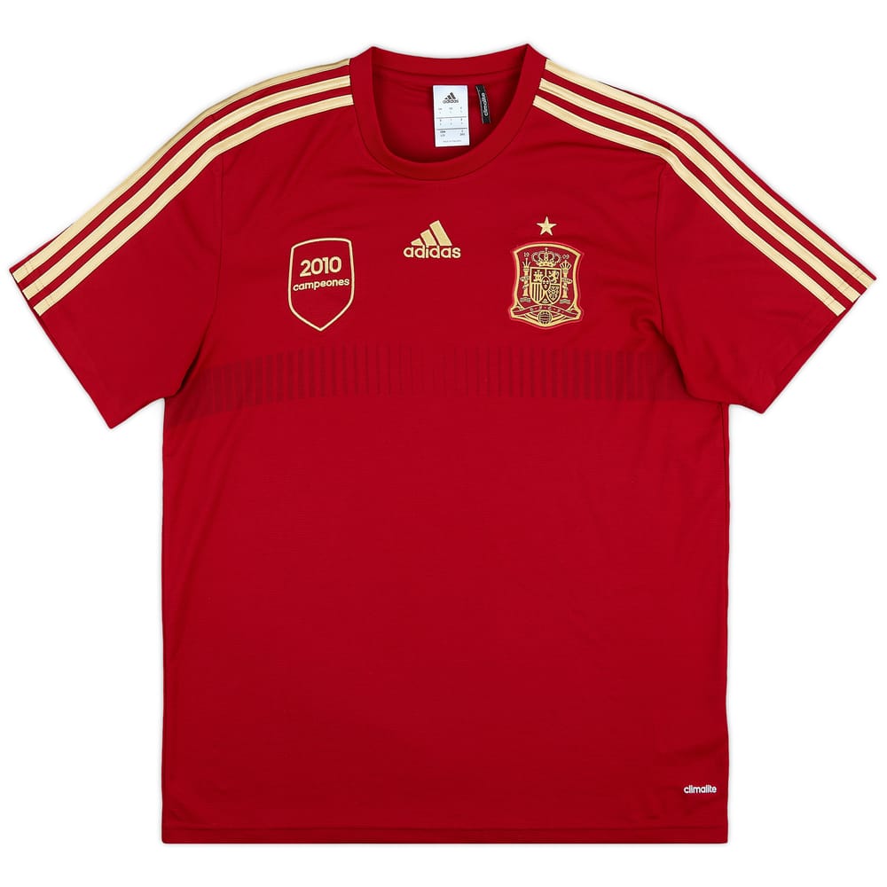 2013-14 Spain 2010 Campeones adidas Training Shirt - 10/10 - (L)