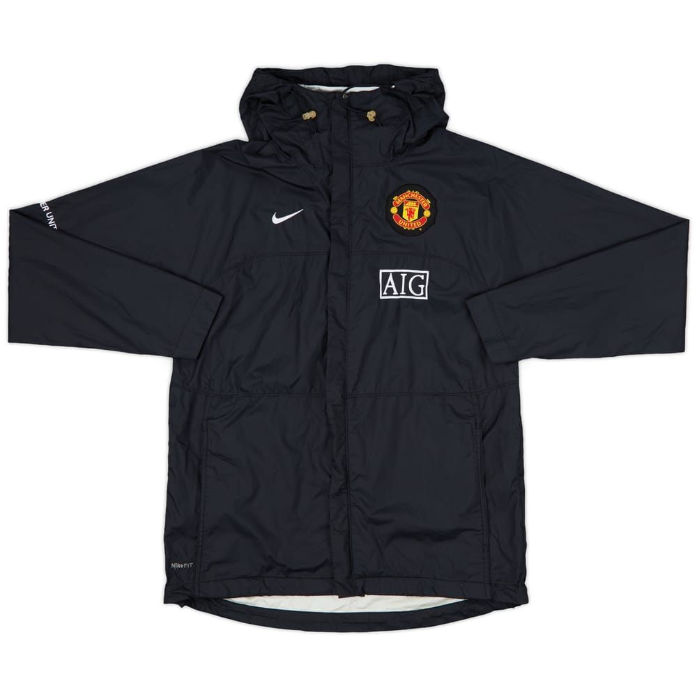 2008-09 Manchester United Nike Hooded Rain Jacket - 8/10 - (S)