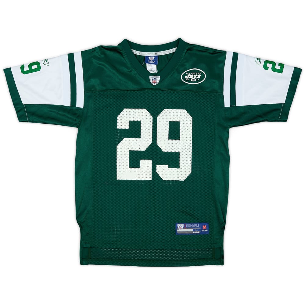 2008-09 New York Jets L.Washington #29 Reebok On Field Home Jersey - 8/10 - (L.Boys)