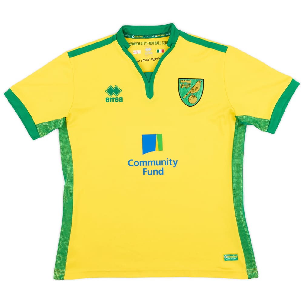 2016-17 Norwich Home Shirt - 8/10 - (S)
