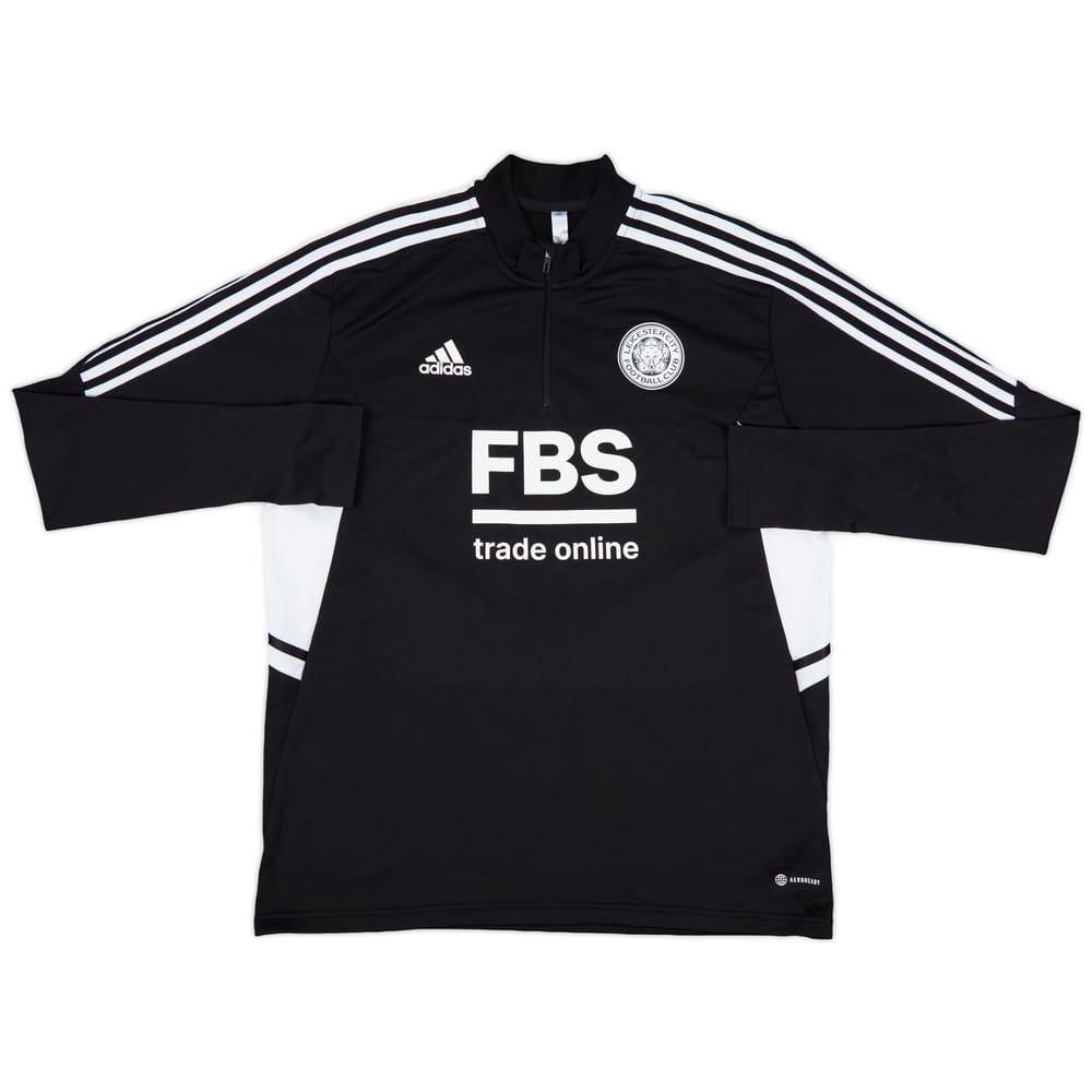 2022-23 Leicester City adidas 1/4 Zip Training Top - 8/10 - (XL)