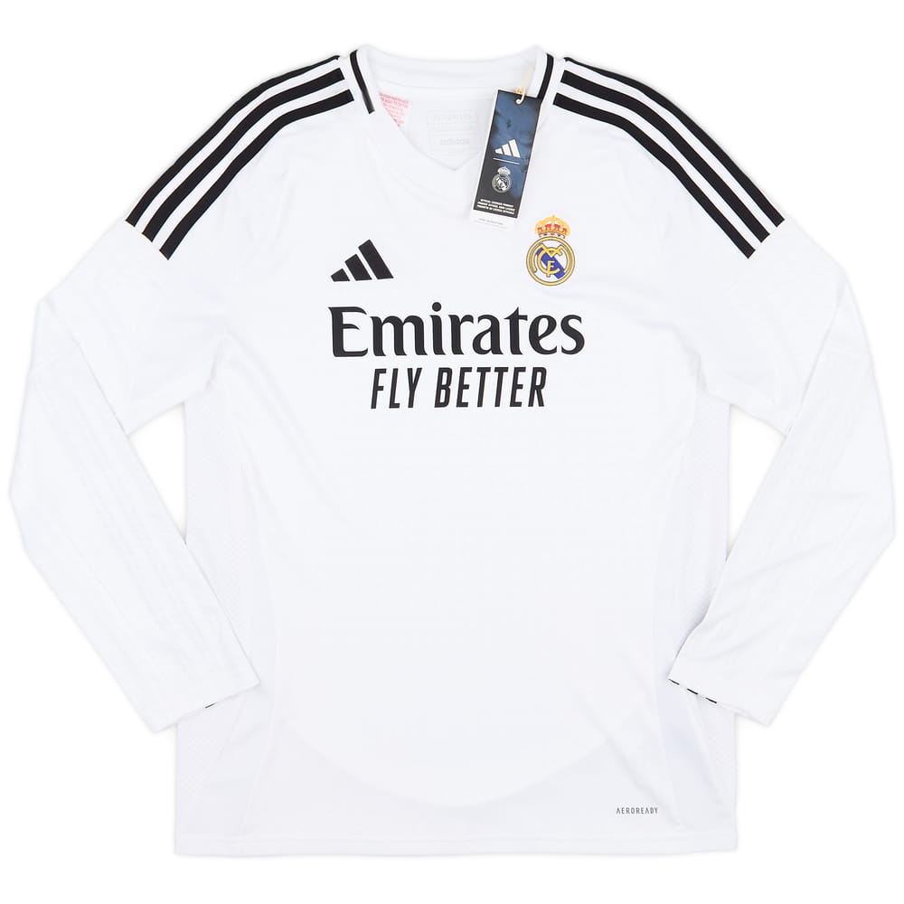 2024-25 Real Madrid Home L/S Shirt (KIDS)
