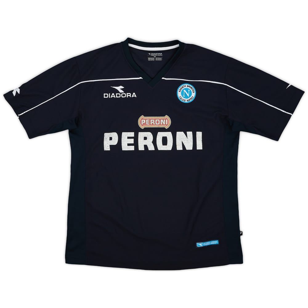 2002-03 Napoli Diadora Training Shirt - 6/10 - (M)