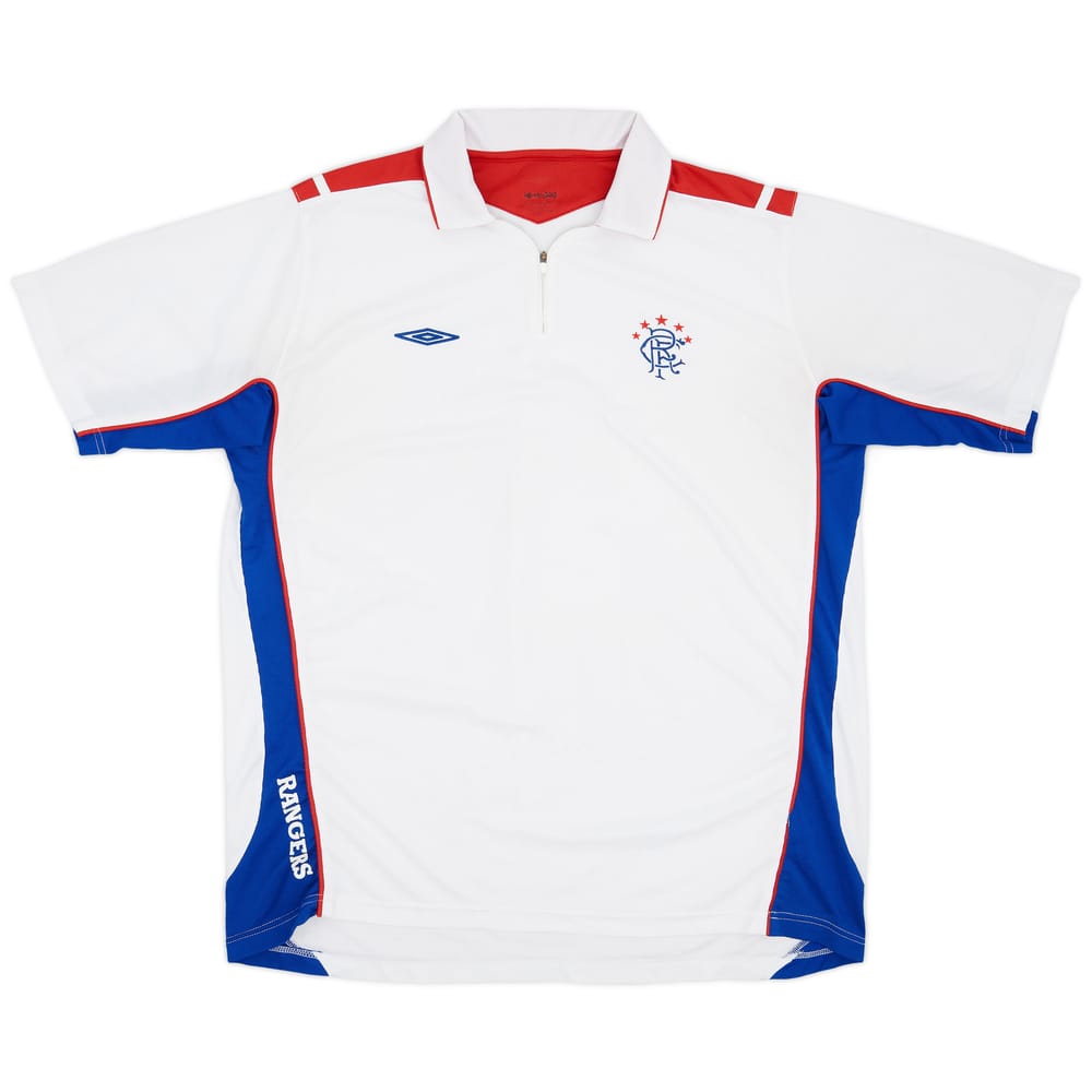 2006-07 Rangers Umbro 1/4 Zip Polo Shirt - 8/10 - (XXL)