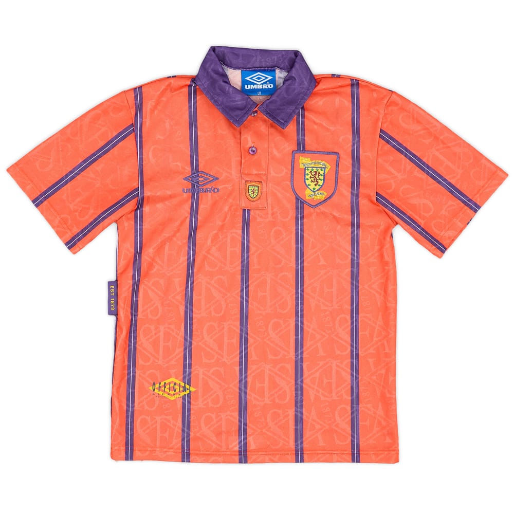 1993-95 Scotland Away Shirt - 8/10 - (L.Boys)