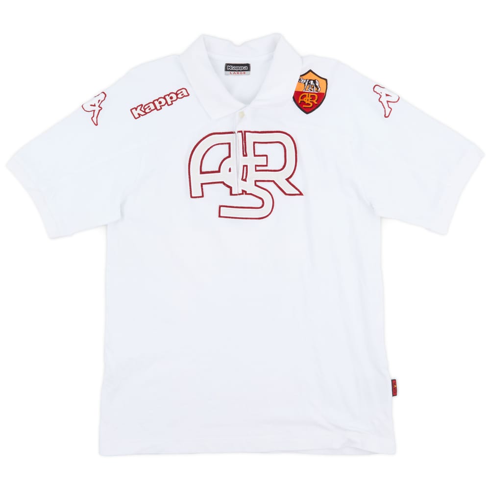 2008-09 Roma Kappa Polo Shirt - 8/10 - (L)