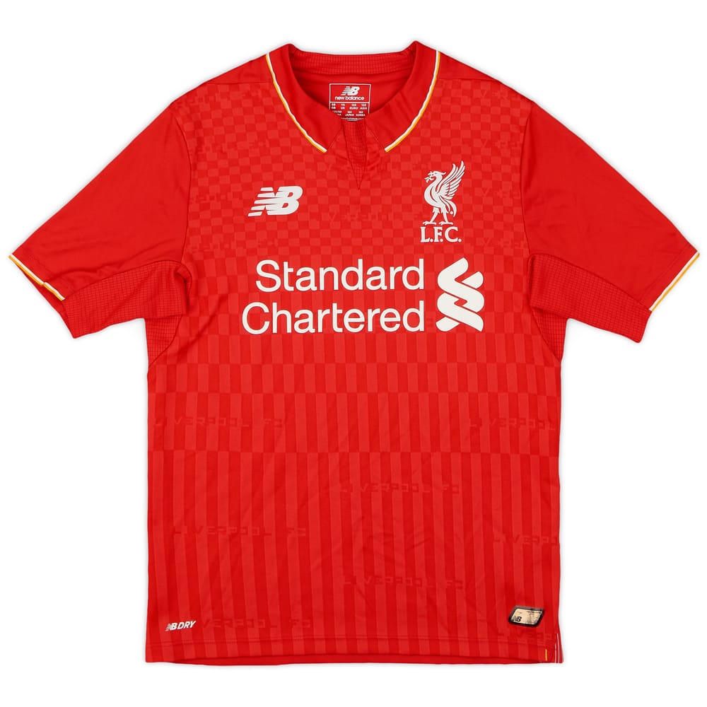 2015-16 Liverpool Home Shirt - 8/10 - (S.Boys)