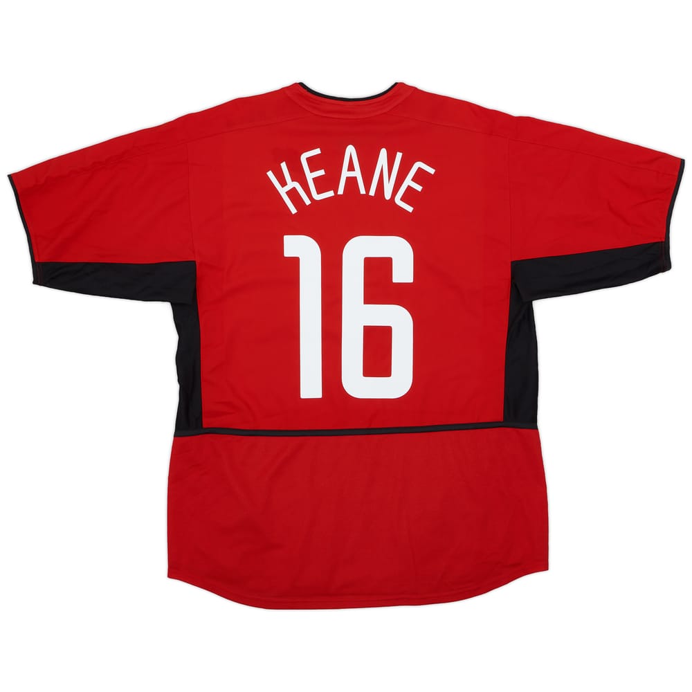2002-04 Manchester United Home Shirt Keane #16 - 9/10 - (L)